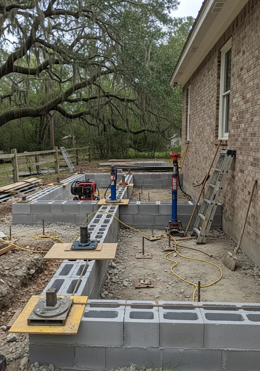 A service professional greeting a homeowner at a Breaux Bridge property entrance.