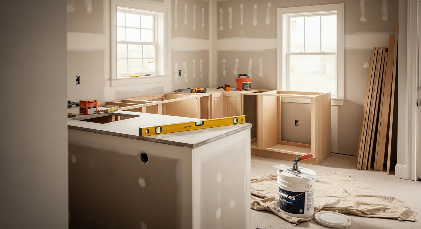 Remodeled interior living space inside a Lafayette, LA home showing updated flooring, fresh wall finishes, and an open layout. La House Moving and Leveling interior remodeling work in South Louisiana.